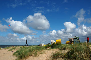 Drachen steigen in Cuxhaven