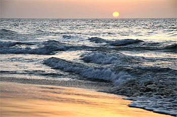 Sonnenuntergang am Strand 